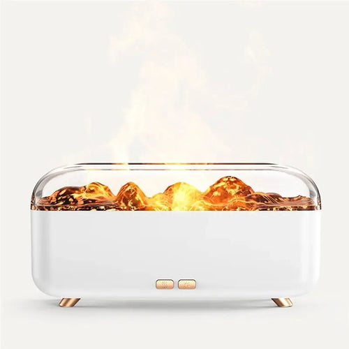 A84G-Mini 300Ml Volcanic Lava Aroma Diffuser Machine USB Powered Small Household Flame Fragrance Humidifier Essential Oil