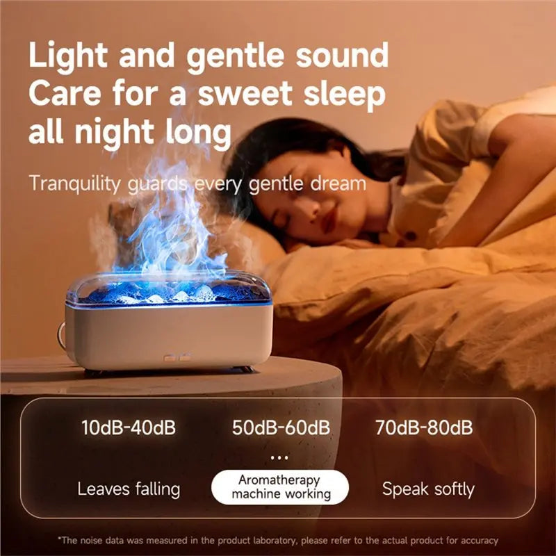 A84G-Mini 300Ml Volcanic Lava Aroma Diffuser Machine USB Powered Small Household Flame Fragrance Humidifier Essential Oil
