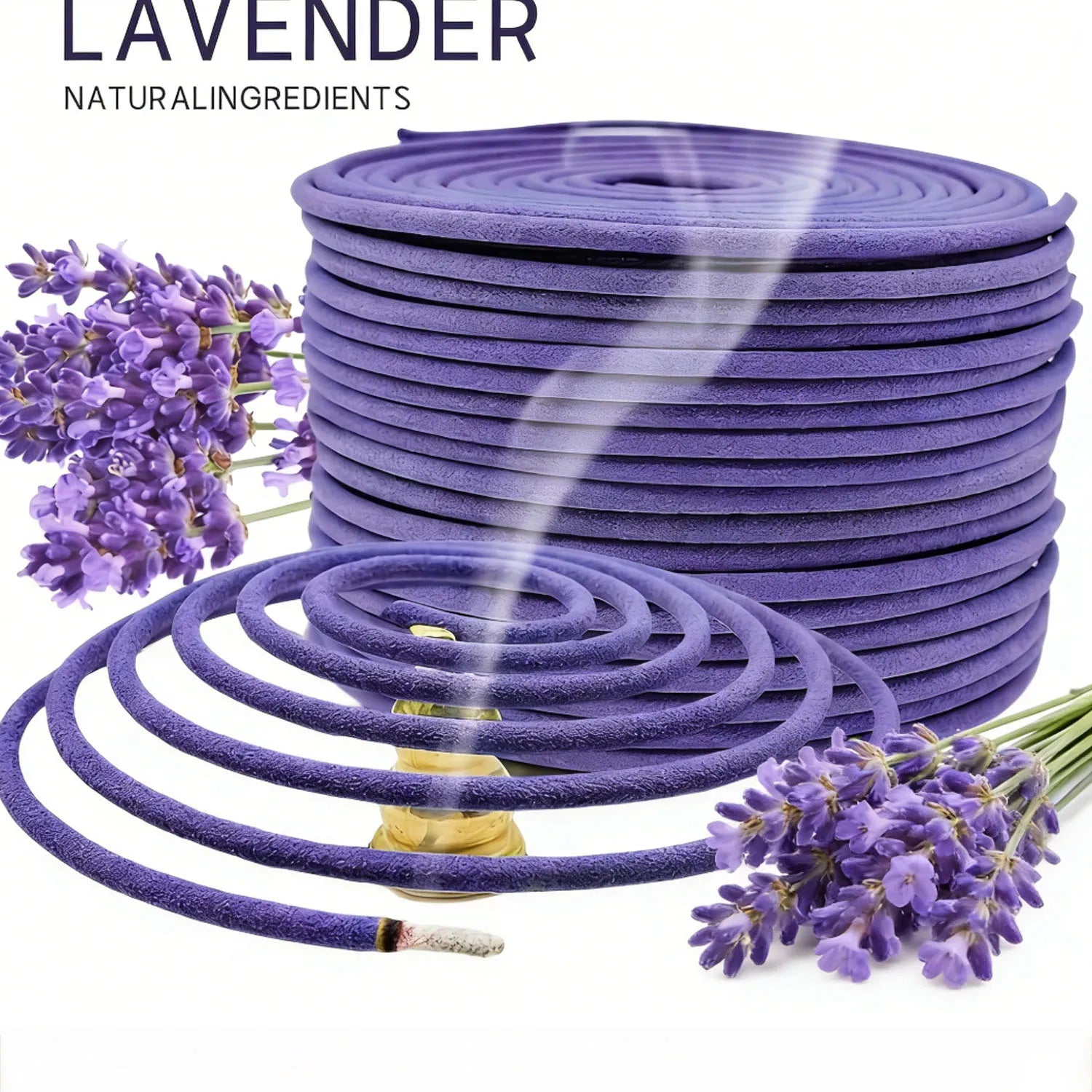 Natural Incense Sticks, Lavender and Sandalwood, Suitable for Yoga and Meditation, Home Fragrance, Exquisite Gifts